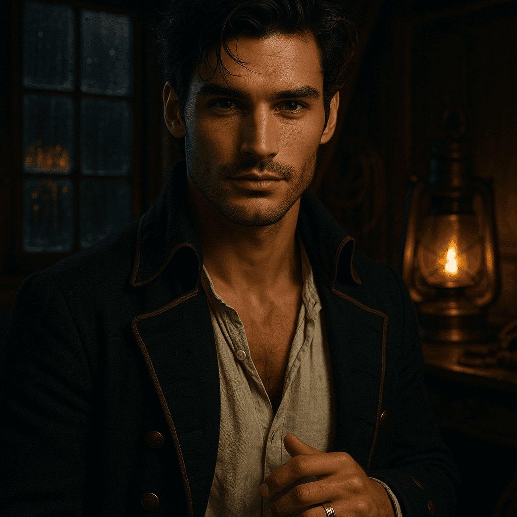 the pirate captain who 'took' you - AI character portrait