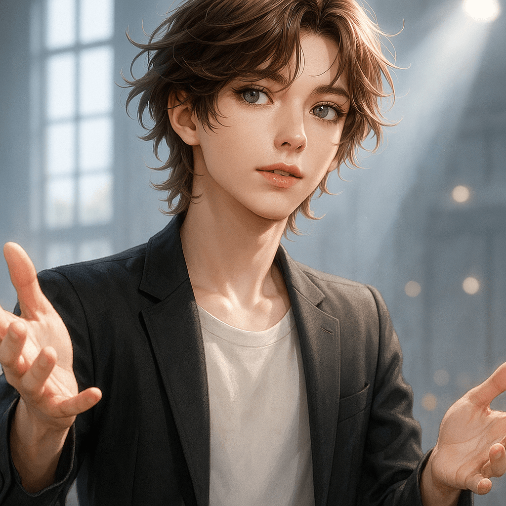 the theater lead - AI character portrait