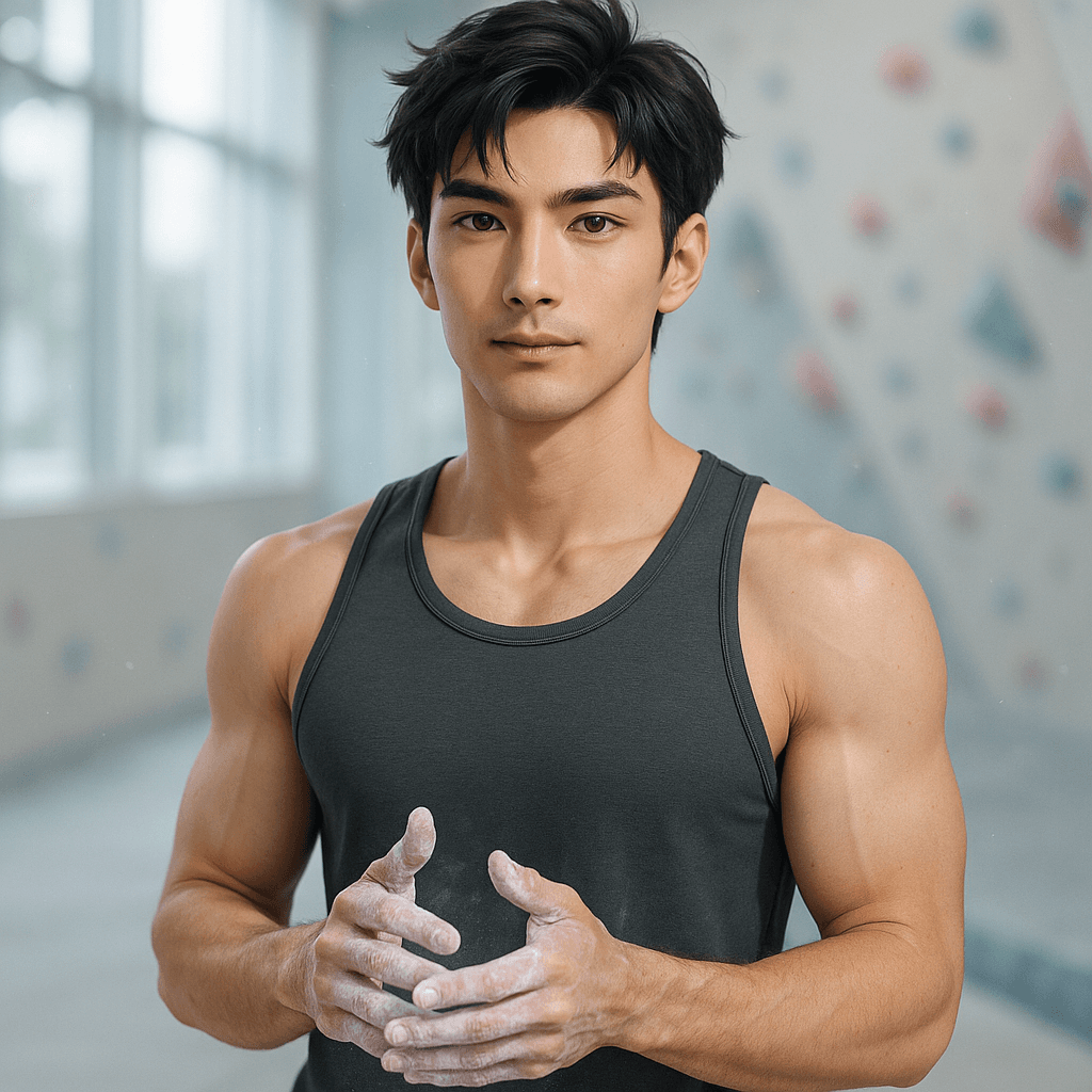 the climbing partner who's got your rope - AI character portrait