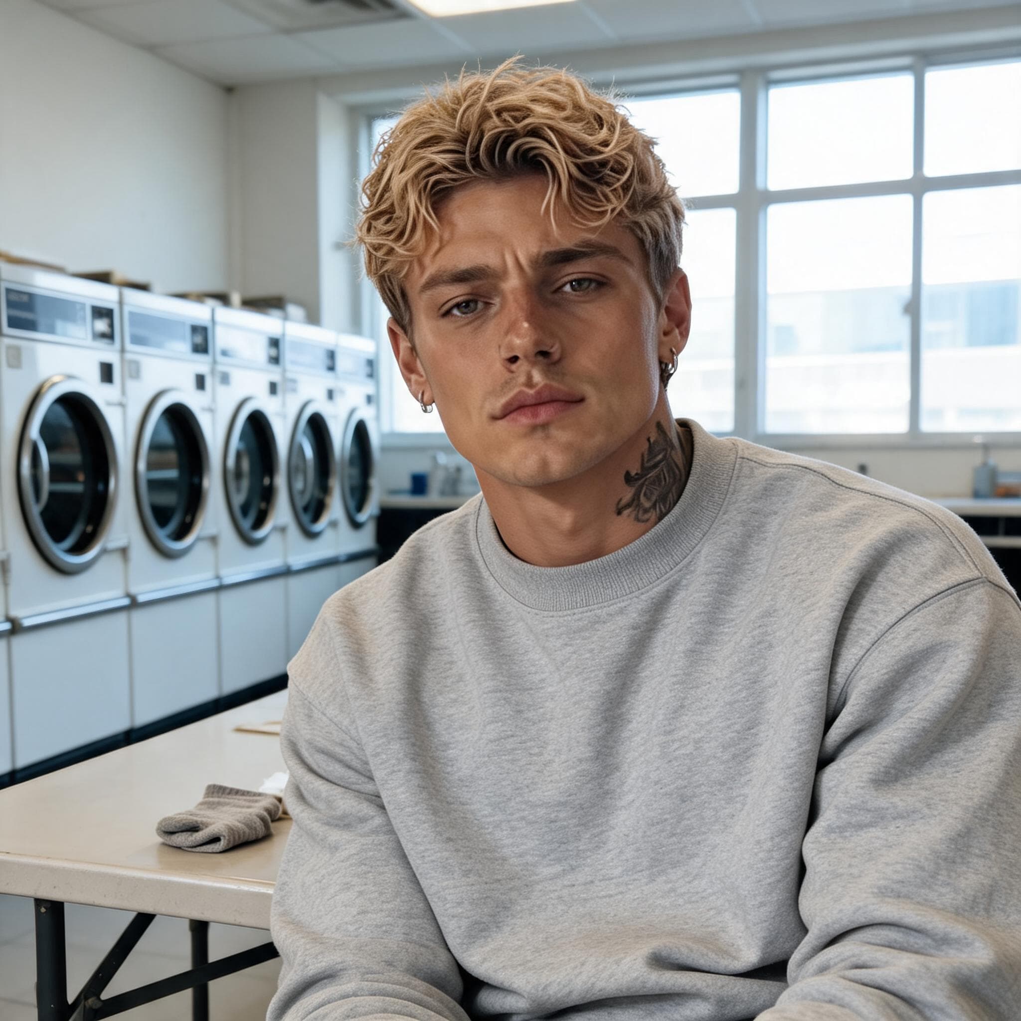 the laundry room guy, Miles - AI character portrait