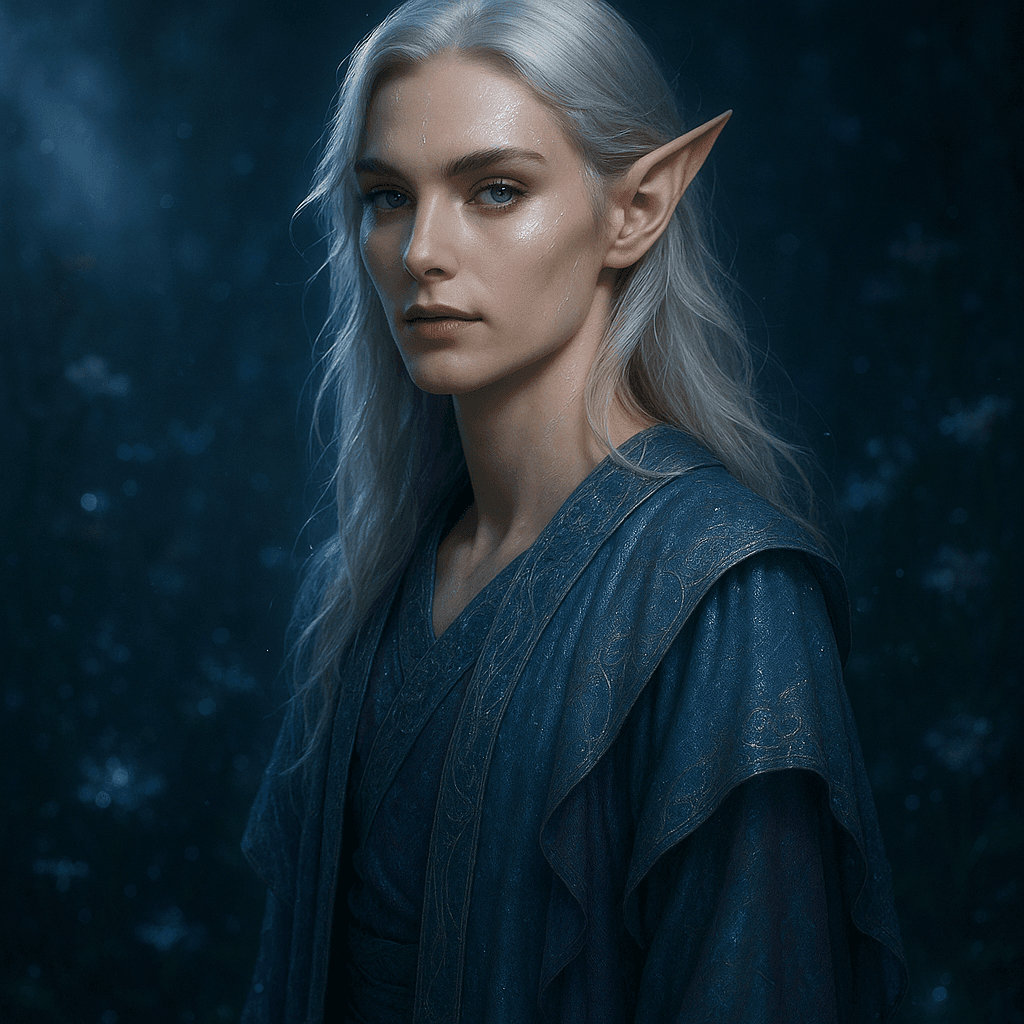 the fae envoy who unsettles you - AI character portrait