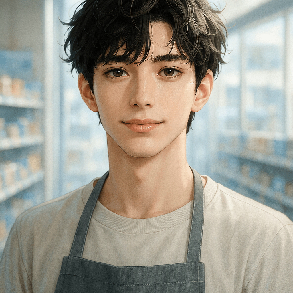 the guy who runs the corner bodega - AI character portrait