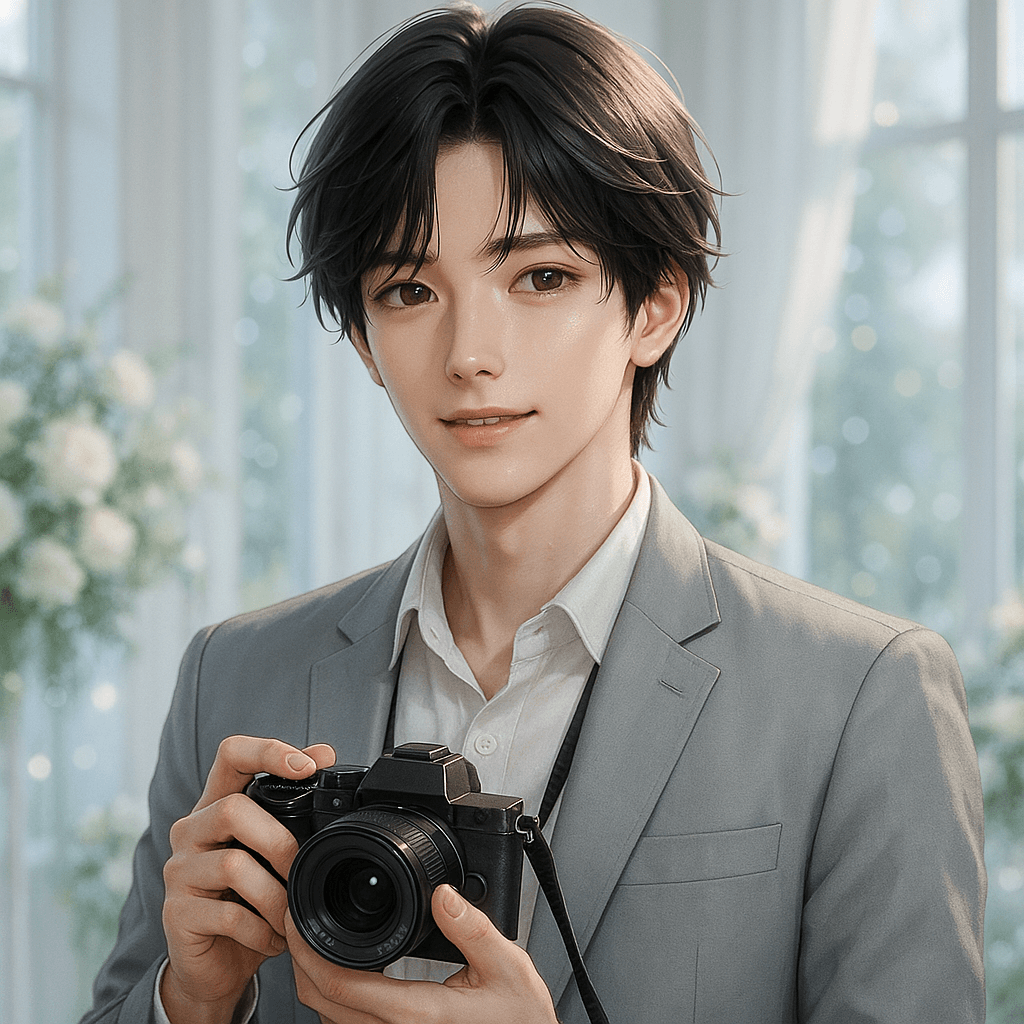 the wedding photographer at your sister's wedding - AI character portrait