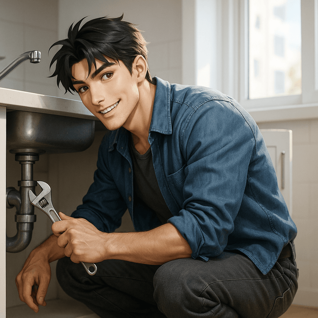 the apartment super who fixes everything - AI character portrait