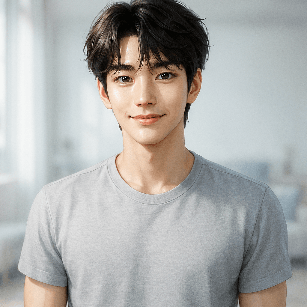 your roommate's older brother on the couch - AI character portrait