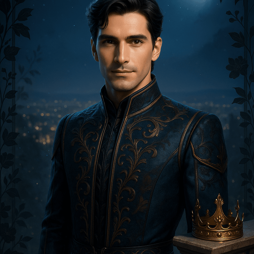 the crown prince who can't have you - AI character portrait