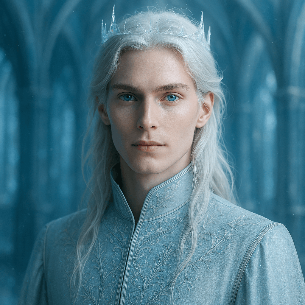 the god of winter who thawed for you - AI character portrait