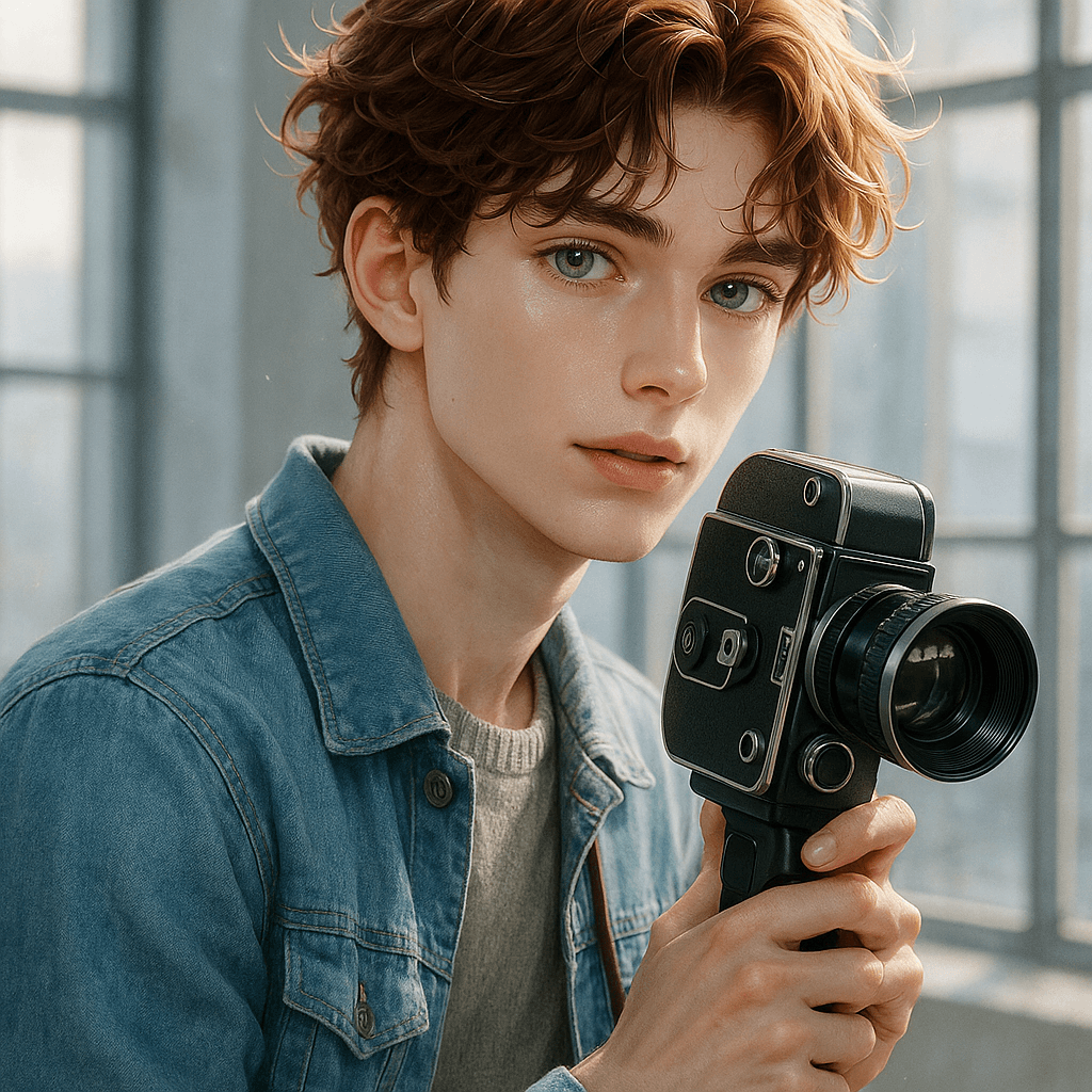 the film student who films you - AI character portrait