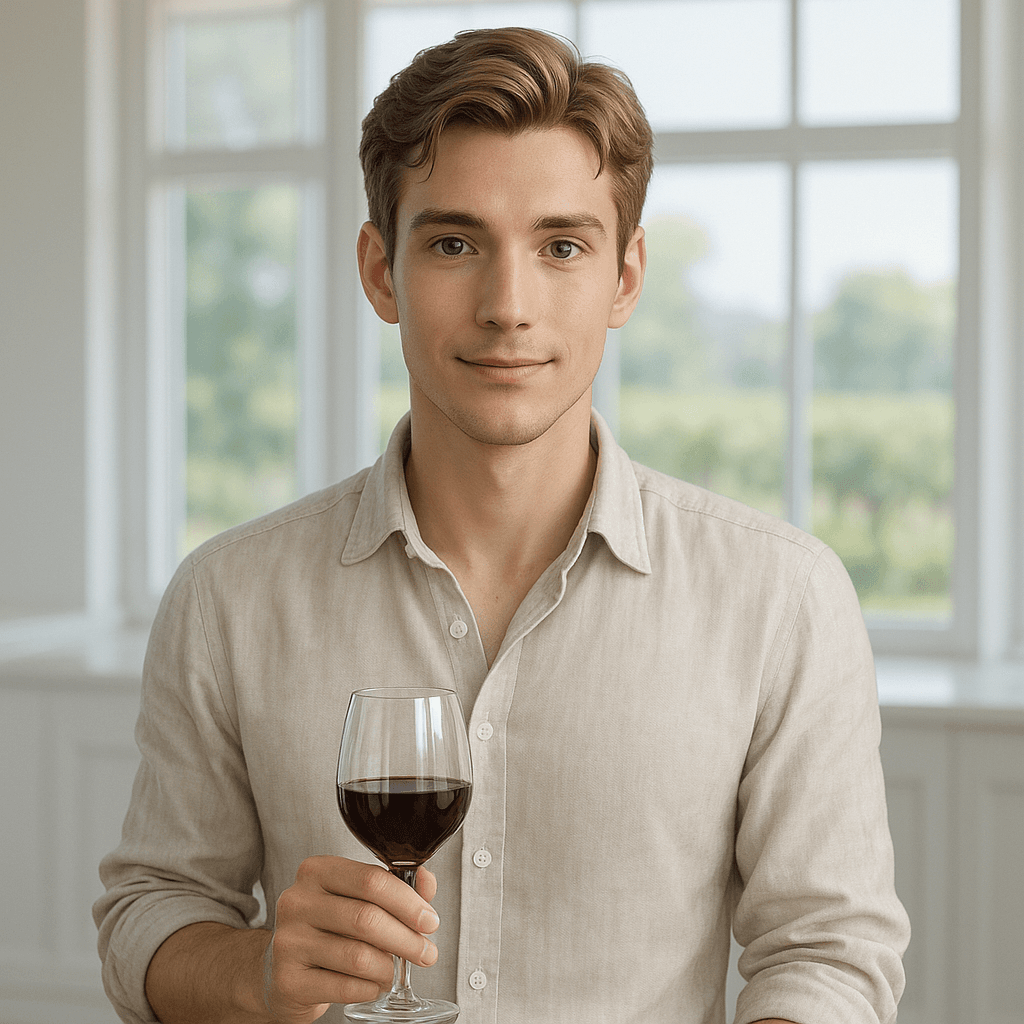 the vineyard owner who saves you the first pour - AI character portrait