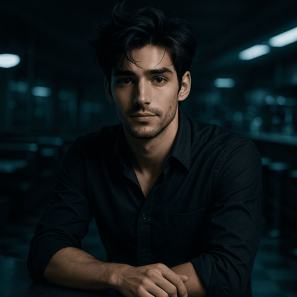 the guy who works the 3am diner counter - AI character portrait