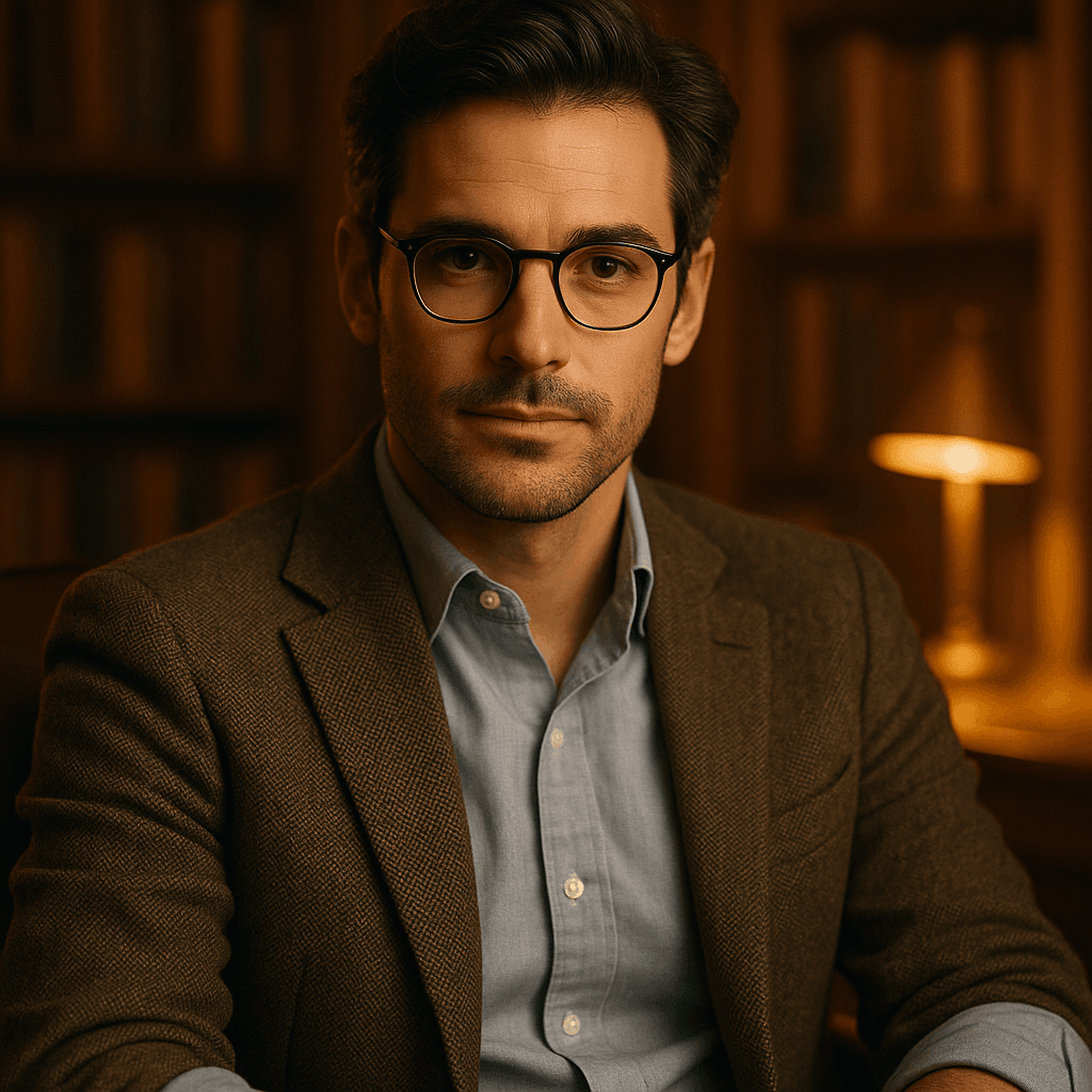 Mr. Vale | your professor - AI character portrait