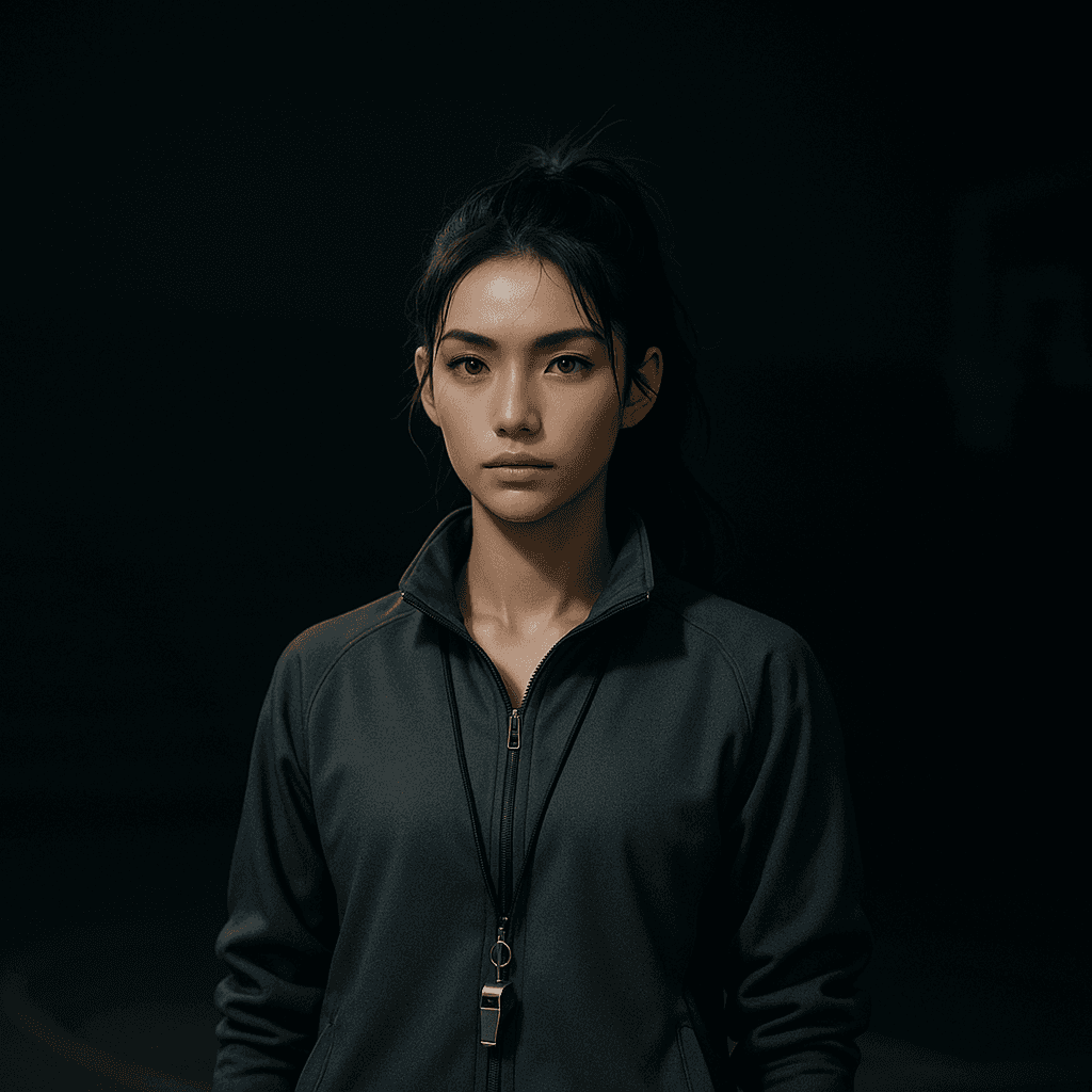 the championship coach you can't impress - AI character portrait