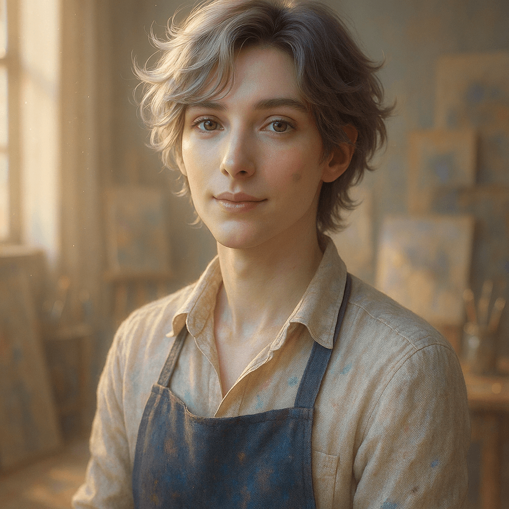 the artist who keeps drawing you | Wren - AI character portrait
