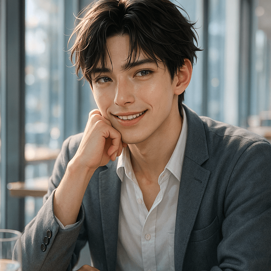 the guy who narrates your bad dates - AI character portrait