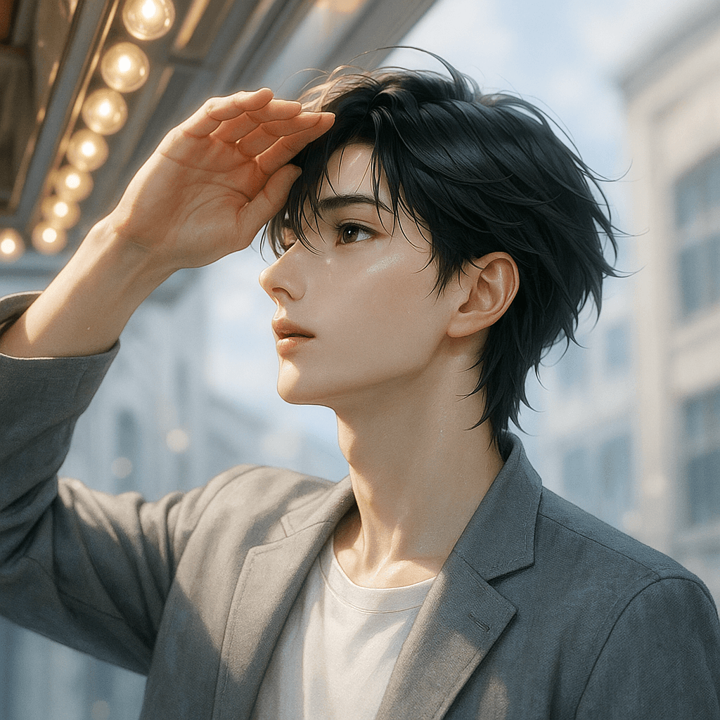 the guy restoring the old theater - AI character portrait