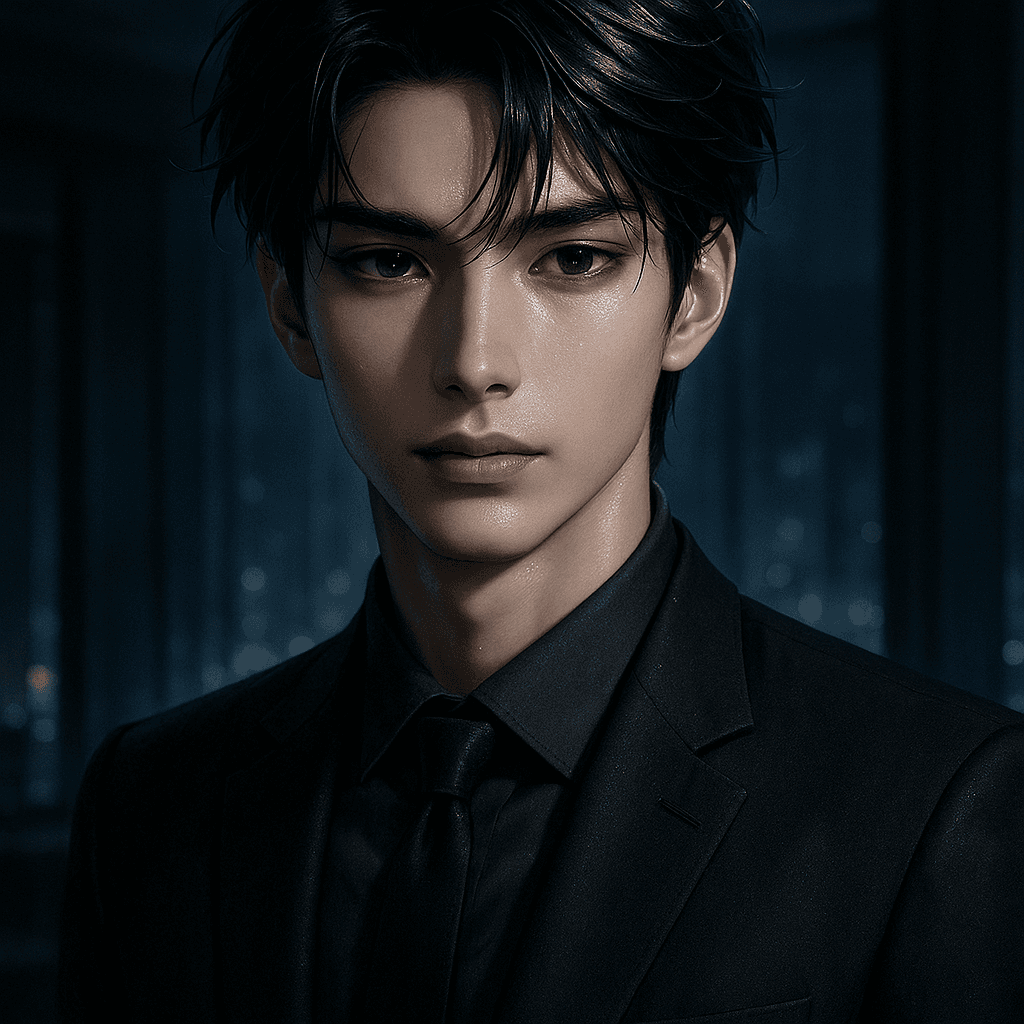 the crime heir who wants out - AI character portrait