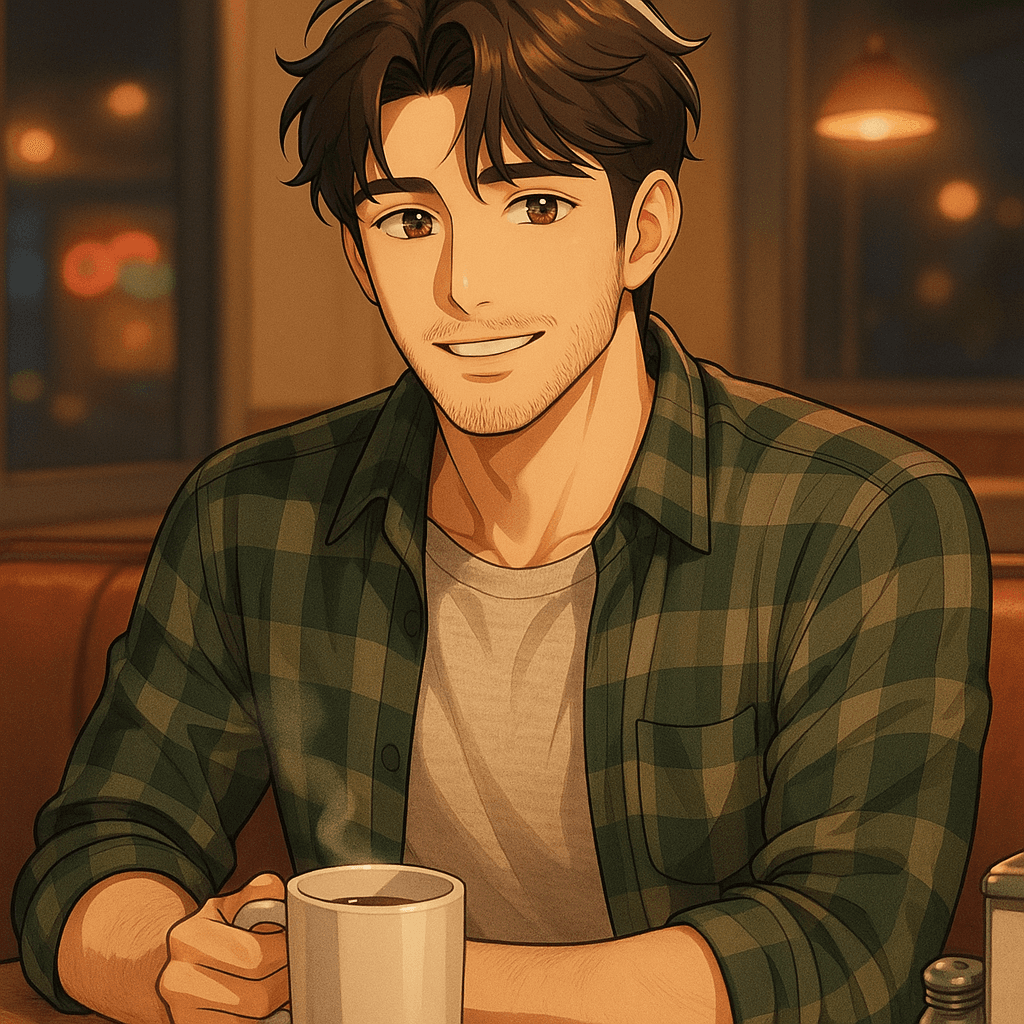 the new guy who picked your town - AI character portrait