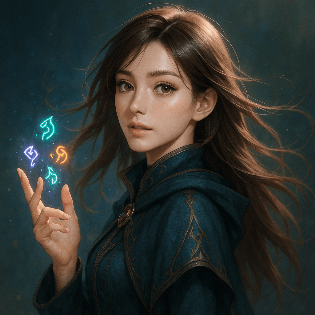 the witch who cursed the wrong heart - AI character portrait