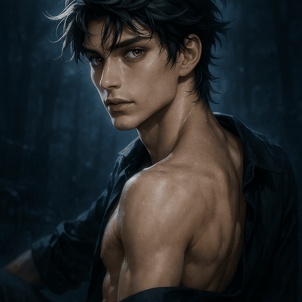 the wolf who left the pack for you - AI character portrait