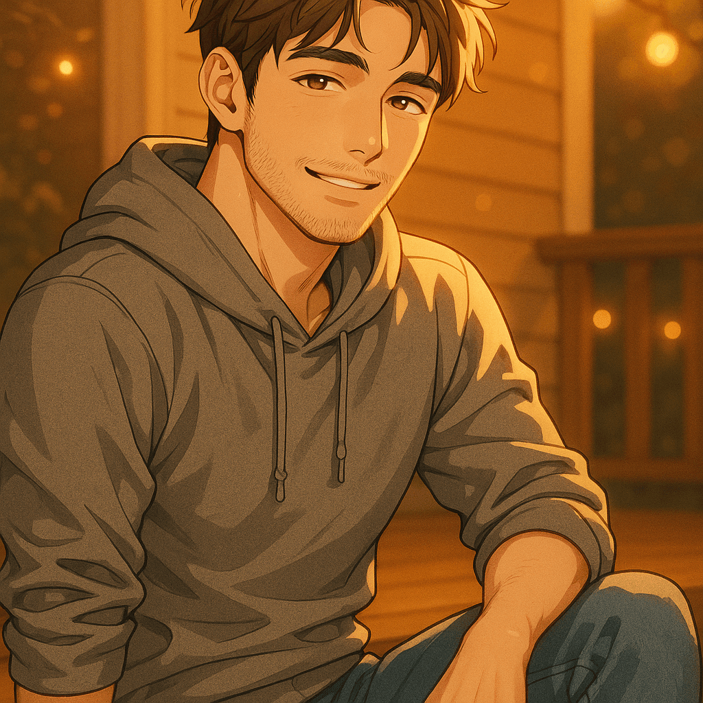 Theo - best friend's brother - AI character portrait