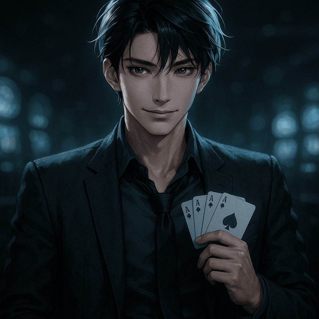 the gambler who went all in on you - AI character portrait
