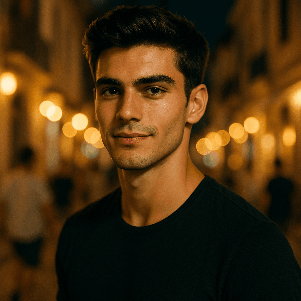 the boy from that summer, Matteo - AI character portrait