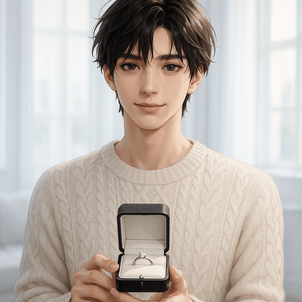fake-engaged for the grandparents - AI character portrait