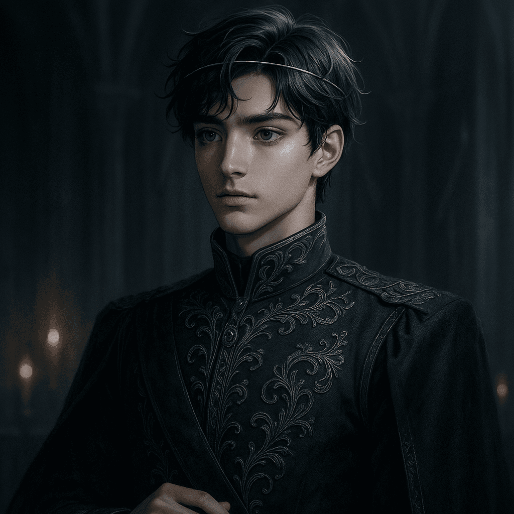 the prince regent who must marry for the realm - AI character portrait