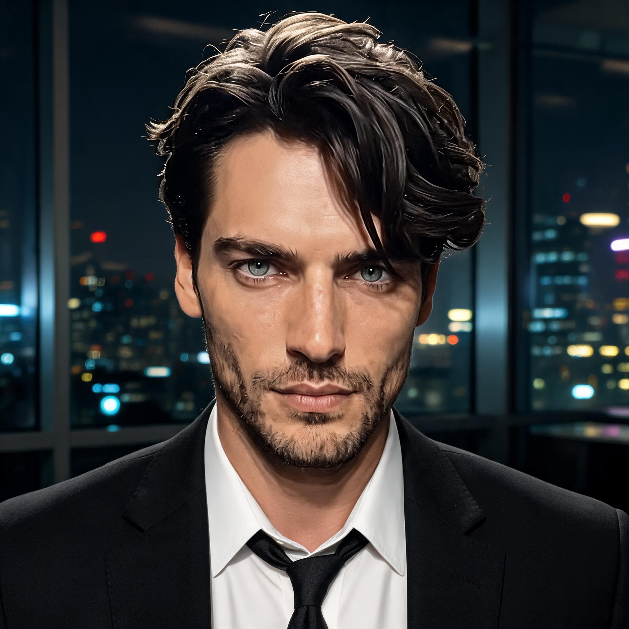 Reid, the boss who only trusts you - AI character portrait