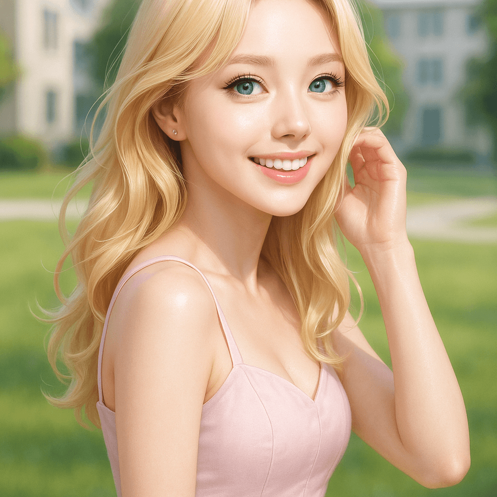 the sorority sweetheart - AI character portrait