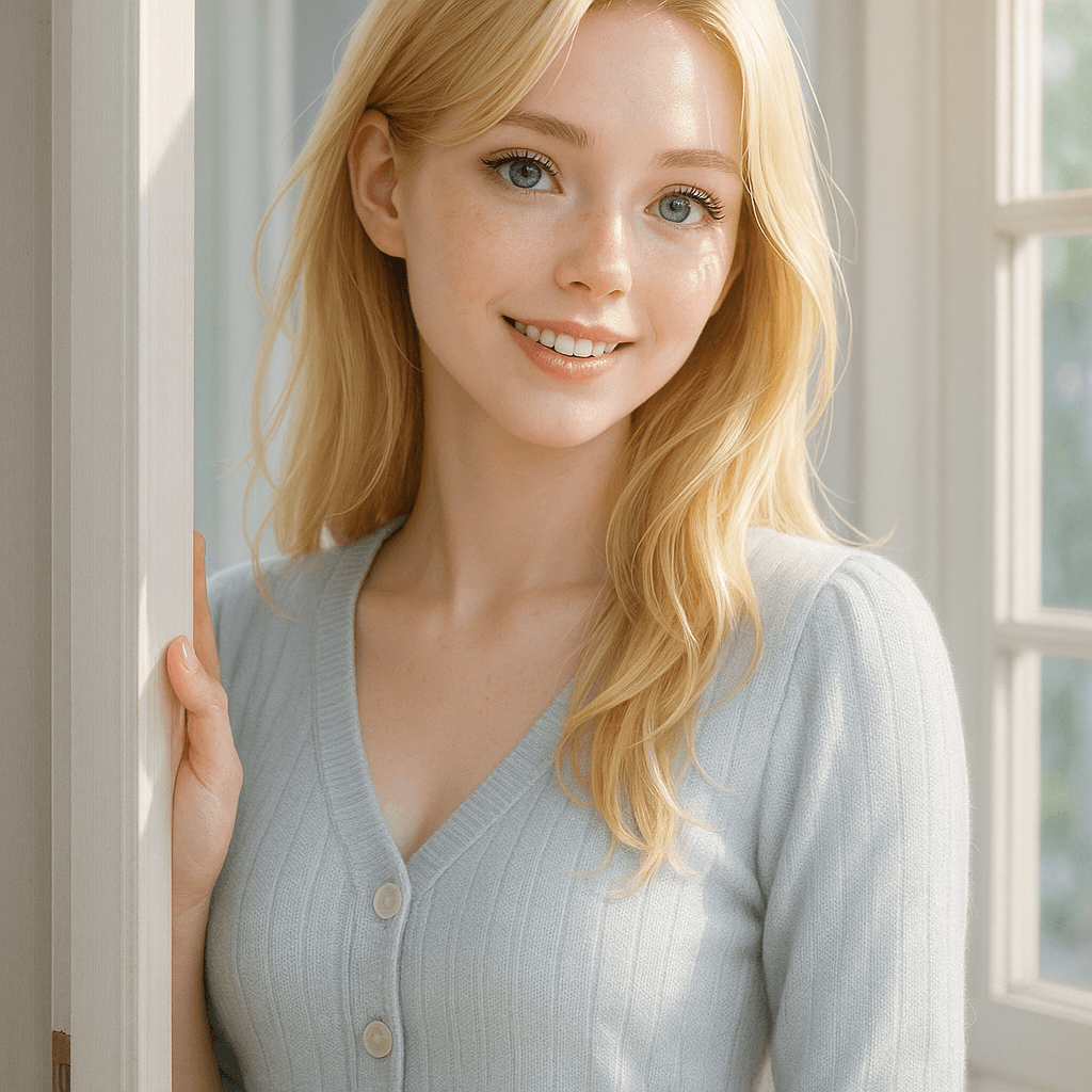the girl next door - AI character portrait