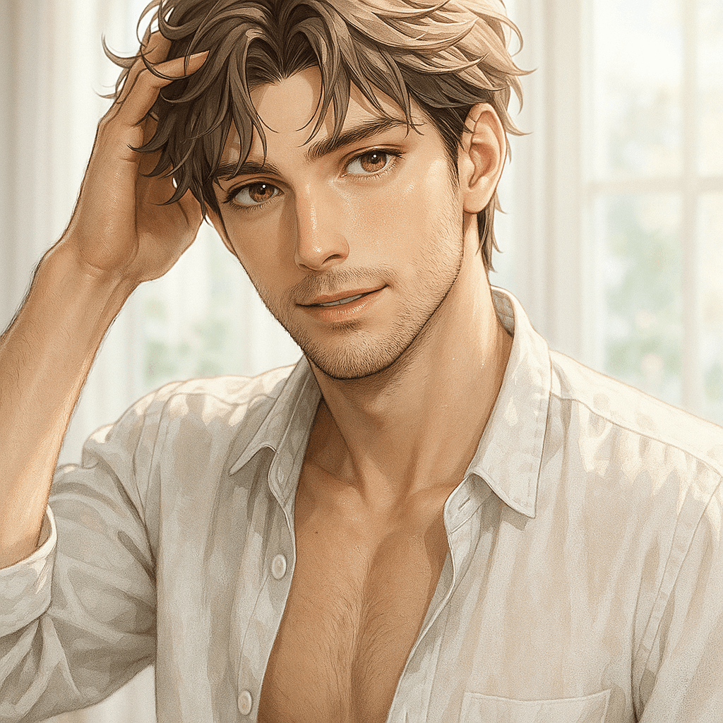 single dad next door - Daniel - AI character portrait