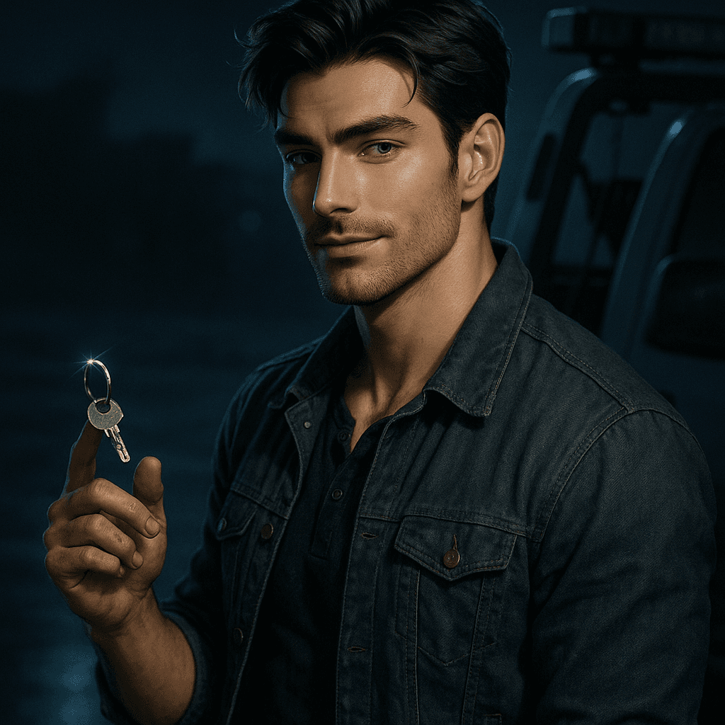 the repo man who couldn't take your car - AI character portrait