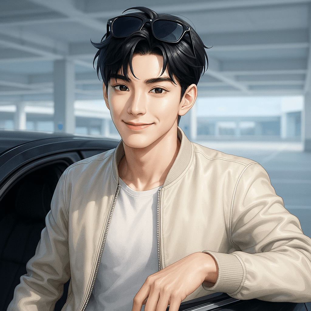 the guy who beats you to the last parking spot - AI character portrait