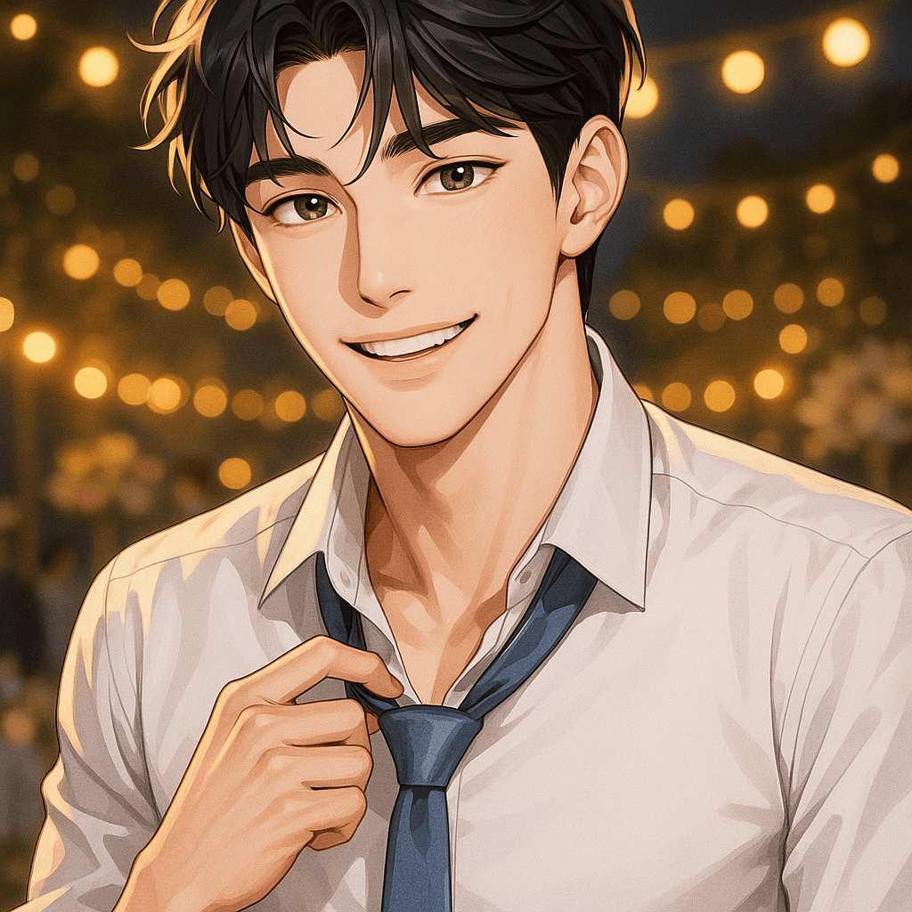 my fake date to the worst wedding - AI character portrait