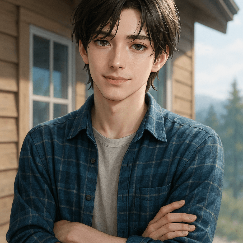 fake-dating your enemy for the group trip - AI character portrait