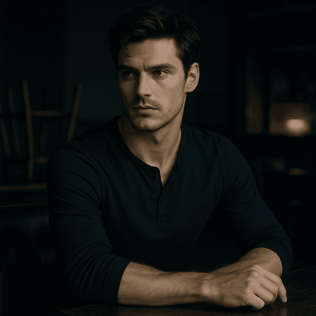 the late regular - Ethan - AI character portrait