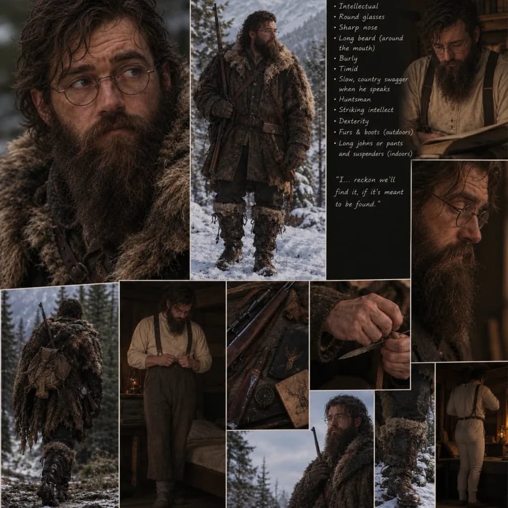 Silas Whitaker - AI character portrait